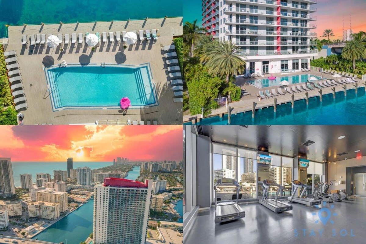 Infinite Views, Amazing Pool, Gym, Near Beach Hallandale Beach Kültér fotó